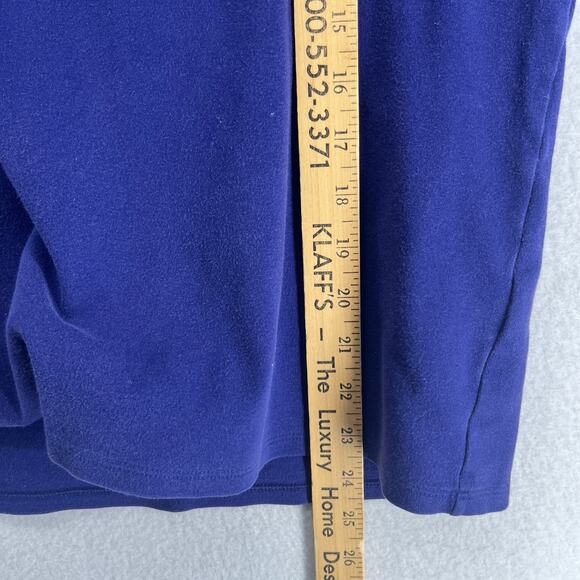 EILEEN FISHER Top 2X Plus Cotton Interlock Jersey Scoop Neck 3/4 Sleeve Blue - Picture 12 of 13